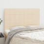 Headboards 4 units cream-colored fabric 72x5x78/88 cm by vidaXL, Headboards and footboards - Ref: Foro24-3116335, Price: 109,...