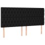 Headboards 4 units of black fabric 90x7x78/88 cm by vidaXL, Headboards and footboards - Ref: Foro24-3116684, Price: 159,07 €,...