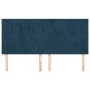 Headboards 4 units of dark blue velvet 90x5x78/88 cm by vidaXL, Headboards and footboards - Ref: Foro24-3116634, Price: 121,0...