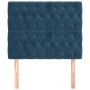 Headboards 2 units of dark blue velvet 100x7x78/88 cm by vidaXL, Headboards and footboards - Ref: Foro24-3116714, Price: 88,0...