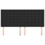 Headboards 4 units of black synthetic leather 100x5x78/88 cm by vidaXL, Headboards and footboards - Ref: Foro24-3116440, Pric...