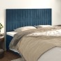 Headboards 4 units of dark blue velvet 100x5x78/88 cm by vidaXL, Headboards and footboards - Ref: Foro24-3116640, Price: 126,...