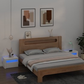 Nightstands with LED 2 units white 60x35x40 cm by vidaXL, Nightstands - Ref: Foro24-3080734, Price: 82,07 €, Discount: %