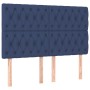 Headboards 4 units of blue fabric 80x7x78/88 cm by vidaXL, Headboards and footboards - Ref: Foro24-3116680, Price: 147,64 €, ...