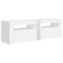 Nightstands with LED 2 units white 60x35x40 cm by vidaXL, Nightstands - Ref: Foro24-3080734, Price: 80,91 €, Discount: %