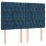 Headboards 4 units dark blue velvet 72x7x78/88 cm by vidaXL, Headboards and footboards - Ref: Foro24-3116720, Price: 140,53 €...