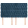 Headboards 4 units dark blue velvet 72x7x78/88 cm by vidaXL, Headboards and footboards - Ref: Foro24-3116720, Price: 140,53 €...