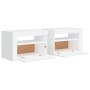 Mesitas de noche con LED 2 unidades blanco 60x35x40 cm de vidaXL, Mesitas de noche - Ref: Foro24-3080734, Precio: 80,91 €, De...