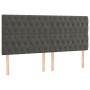 Headboards 4 units of dark gray velvet 100x7x78/88 cm by vidaXL, Headboards and footboards - Ref: Foro24-3116735, Price: 134,...