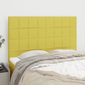 Headboards 4 units green fabric 72x5x78/88 cm by vidaXL, Headboards and footboards - Ref: Foro24-3116337, Price: 90,99 €, Dis...