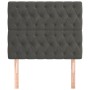 Headboards 2 units of dark gray velvet 90x7x78/88 cm by vidaXL, Headboards and footboards - Ref: Foro24-3116705, Price: 84,54...