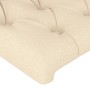 Headboards 2 units of cream-colored fabric 90x7x78/88 cm by vidaXL, Headboards and footboards - Ref: Foro24-3116655, Price: 8...