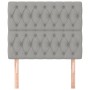 Headboards 2 units of light gray fabric 90x7x78/88 cm by vidaXL, Headboards and footboards - Ref: Foro24-3116650, Price: 84,5...