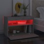 LED bedside tables 2 units plywood concrete 60x35x40 cm by vidaXL, Nightstands - Ref: Foro24-3082783, Price: 74,57 €, Discoun...