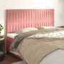 Cabeceros 4 unidades de terciopelo rosa 100x5x78/88 cm de vidaXL, Cabeceros y pies de cama - Ref: Foro24-3116641, Precio: 126...