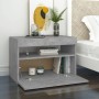 LED bedside tables 2 units plywood concrete 60x35x40 cm by vidaXL, Nightstands - Ref: Foro24-3082783, Price: 74,57 €, Discoun...