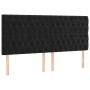 Headboards 4 units of black velvet 90x7x78/88 cm by vidaXL, Headboards and footboards - Ref: Foro24-3116730, Price: 158,10 €,...