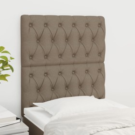 Headboards 2 units of taupe gray fabric 80x7x78/88 cm by vidaXL, Headboards and footboards - Ref: Foro24-3116646, Price: 79,2...