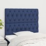 Headboards 2 units of blue fabric 90x7x78/88 cm by vidaXL, Headboards and footboards - Ref: Foro24-3116656, Price: 85,05 €, D...