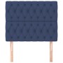 Headboards 2 units of blue fabric 90x7x78/88 cm by vidaXL, Headboards and footboards - Ref: Foro24-3116656, Price: 85,05 €, D...