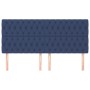 Headboards 4 units blue fabric 100x7x78/88 cm by vidaXL, Headboards and footboards - Ref: Foro24-3116696, Price: 164,14 €, Di...