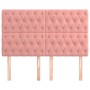 Headboards 4 units of pink velvet 72x7x78/88 cm by vidaXL, Headboards and footboards - Ref: Foro24-3116721, Price: 140,53 €, ...