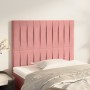 Headboards 2 units of pink velvet 90x5x78/88 cm by vidaXL, Headboards and footboards - Ref: Foro24-3116611, Price: 65,99 €, D...