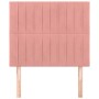 Headboards 2 units of pink velvet 90x5x78/88 cm by vidaXL, Headboards and footboards - Ref: Foro24-3116611, Price: 65,99 €, D...