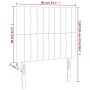 Headboards 2 units of pink velvet 90x5x78/88 cm by vidaXL, Headboards and footboards - Ref: Foro24-3116611, Price: 65,99 €, D...