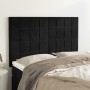 Headboards 4 units black velvet 72x5x78/88 cm by vidaXL, Headboards and footboards - Ref: Foro24-3116382, Price: 123,29 €, Di...