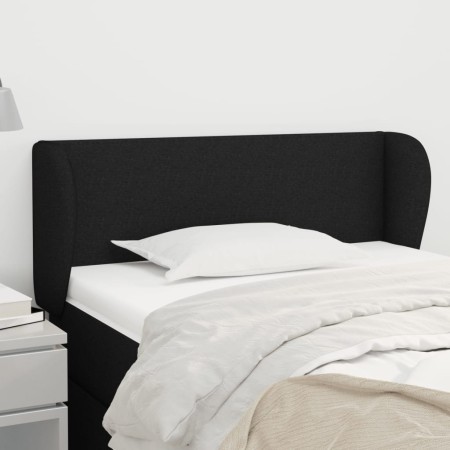 Cabecero de tela negro 83x23x78/88 cm de vidaXL, Cabeceros y pies de cama - Ref: Foro24-3116840, Precio: 45,23 €, Descuento: %