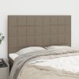 Headboards 4 units taupe gray fabric 72x5x78/88 cm by vidaXL, Headboards and footboards - Ref: Foro24-3116334, Price: 116,64 ...