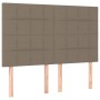 Headboards 4 units taupe gray fabric 72x5x78/88 cm by vidaXL, Headboards and footboards - Ref: Foro24-3116334, Price: 116,64 ...