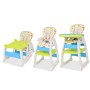 Trona convertible 3 en 1 con mesa azul y verde de vidaXL, Sillas y tronas para niños - Ref: Foro24-10142, Precio: 168,88 €, D...