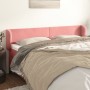 Cabecero de terciopelo rosa 203x23x78/88 cm de vidaXL, Cabeceros y pies de cama - Ref: Foro24-3116935, Precio: 74,91 €, Descu...