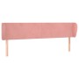 Cabecero de terciopelo rosa 203x23x78/88 cm de vidaXL, Cabeceros y pies de cama - Ref: Foro24-3116935, Precio: 74,91 €, Descu...