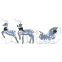 Christmas decoration of reindeer and white garden sleigh 100 LEDs by vidaXL, Christmas lights - Ref: Foro24-3100429, Price: 6...