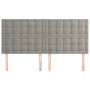 Headboards 4 units of light gray velvet 100x5x78/88 cm by vidaXL, Headboards and footboards - Ref: Foro24-3116832, Price: 135...