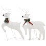 Christmas decoration of reindeer and white garden sleigh 100 LEDs by vidaXL, Christmas lights - Ref: Foro24-3100429, Price: 6...