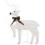 Christmas decoration of reindeer and white garden sleigh 100 LEDs by vidaXL, Christmas lights - Ref: Foro24-3100429, Price: 6...