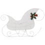 Christmas decoration of reindeer and white garden sleigh 100 LEDs by vidaXL, Christmas lights - Ref: Foro24-3100429, Price: 6...