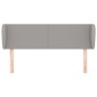 Cabecero de tela gris claro 147x23x78/88 cm de vidaXL, Cabeceros y pies de cama - Ref: Foro24-3116862, Precio: 67,23 €, Descu...