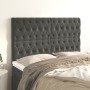 Headboards 4 units of dark gray velvet 80x7x78/88 cm by vidaXL, Headboards and footboards - Ref: Foro24-3116723, Price: 147,7...