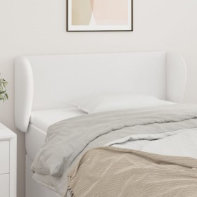 Cabecero de cuero sintético blanco 83x23x78/88 cm de vidaXL, Cabeceros y pies de cama - Ref: Foro24-3116937, Precio: 49,99 €,...