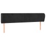 Black velvet headboard 203x23x78/88 cm by vidaXL, Headboards and footboards - Ref: Foro24-3116932, Price: 74,34 €, Discount: %