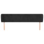 Black velvet headboard 203x23x78/88 cm by vidaXL, Headboards and footboards - Ref: Foro24-3116932, Price: 74,34 €, Discount: %