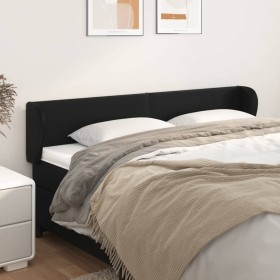 Black synthetic leather headboard 203x23x78/88 cm by vidaXL, Headboards and footboards - Ref: Foro24-3116972, Price: 76,04 €,...