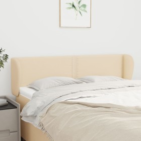 Cream fabric headboard 147x23x78/88 cm by vidaXL, Headboards and footboards - Ref: Foro24-3117007, Price: 63,65 €, Discount: %