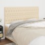 Headboards 4 units of cream-colored fabric 90x7x78/88 cm by vidaXL, Headboards and footboards - Ref: Foro24-3116687, Price: 1...