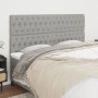 Headboards 4 units of light gray fabric 90x7x78/88 cm by vidaXL, Headboards and footboards - Ref: Foro24-3116682, Price: 158,...